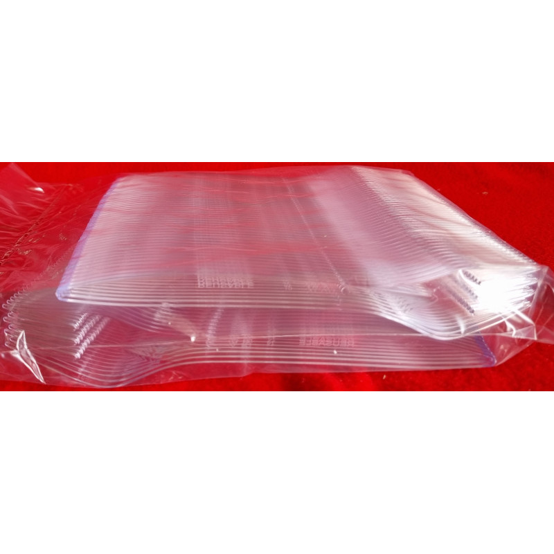 FOURCHETTE EN PLASTIQUE EPAIS TRANSPARENT 20x100 soit 2000 PCS