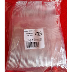 CUILLERE EN PLASTIQUE EPAIS TRANSPARENT 20x100 soit 2000 PCS