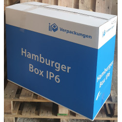 BOITE HAMBURGER POLYSTYRENE 1 COMPARTIMENT 4x125 soit 500 PCS