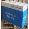 BOITE HAMBURGER POLYSTYRENE 1 COMPARTIMENT 4x125 soit 500 PCS