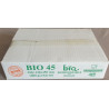 SACHET A BRETELLES PLASTIQUE BLANC BIODEGRADABLE 25+12x45 cm 10x100 soit 1000 PCS