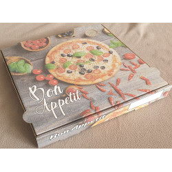 BOITE A PIZZA 32x32x4 cm LES 100 PCS