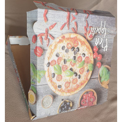 BOITE A PIZZA 30x30x4 cm EPAIS LES 100 PCS