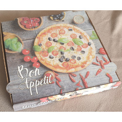 BOITE A PIZZA 30x30x4  cm LES 100 PCS