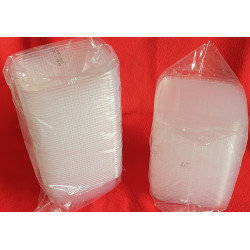 BARQUETTE PLASTIQUE TRANSPARENT RECTANGLE AVEC COUVERCLE 200 ml 5x50 soit 250 PCS