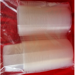 BARQUETTE PLASTIQUE TRANSPARENT AVEC COUVERCLE 1000 ml 1x50 soit 50 PCS