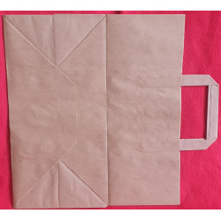 SAC PAPIER KRAFT BRUN AVEC SOUFFLET 30,5+18x30 cm LES 250 PCS