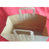 SAC PAPIER KRAFT BRUN AVEC SOUFFLET 30,5+18x30 cm LES 250 PCS